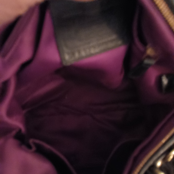 Coach Black Satchel with Gold Hardware and Textured Leather - Picture 6 of 10